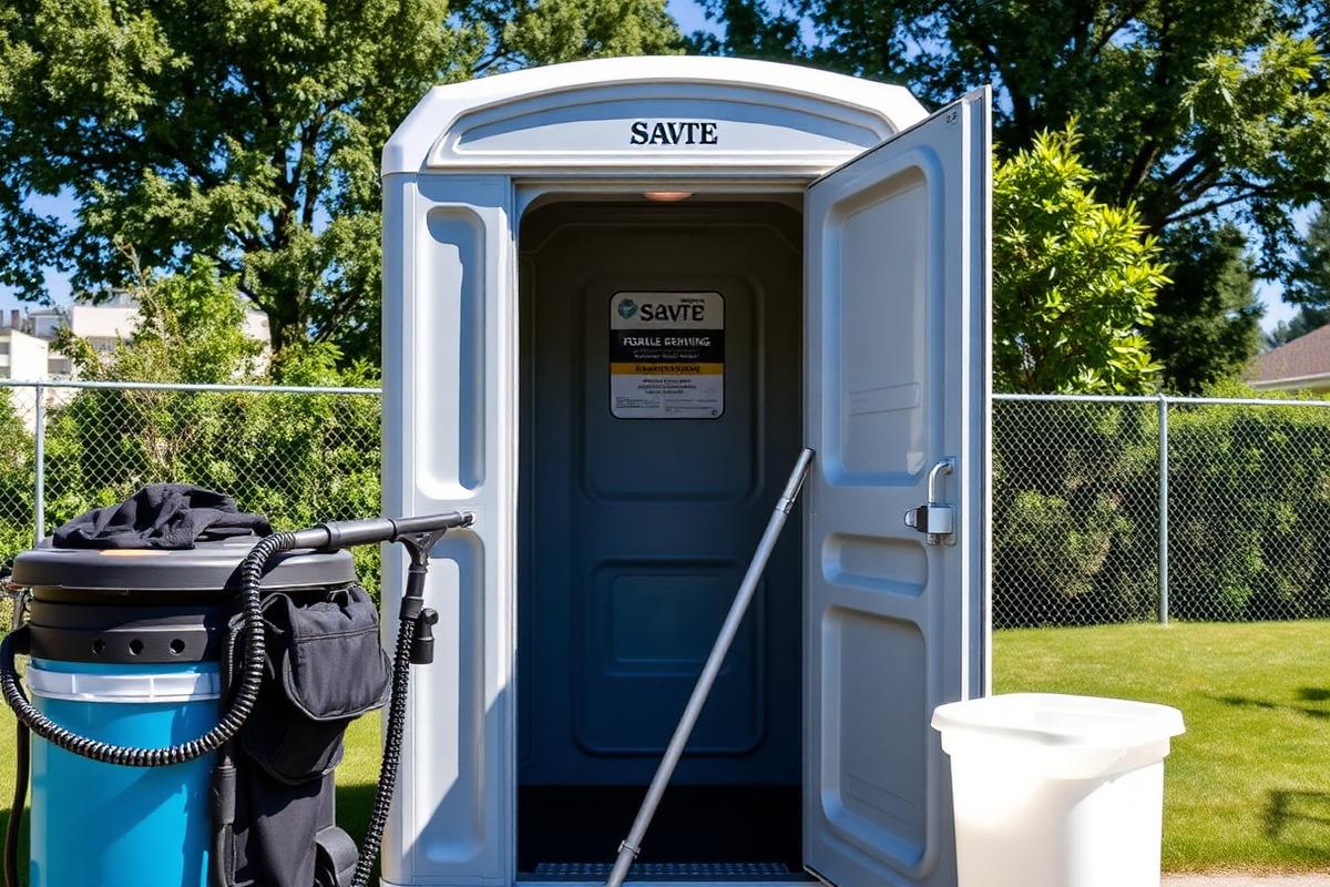 Servicing and cleaning portable restrooms in Bennington, NE